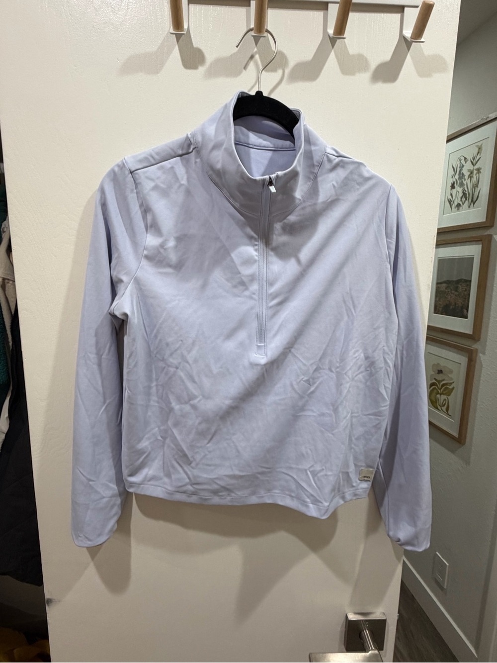 Vuori Lavender Quarter-Zip Ski Pullover Jacket